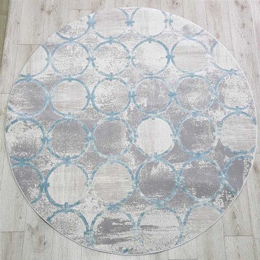 Ковер 36444B DAIRE BLUE / BLUE круг Amatis (Reis)