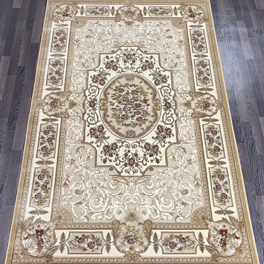 Ковер бельгийский 5134498550 KUNDUZ (Вискоза, бежевый)
