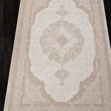 Ковер M029A - WHITE / LIGHT BEIGE - Прямоугольник - коллекция SIESTA