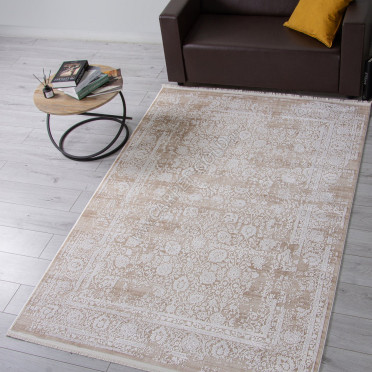Ковер 21365C - D.BEIGE / WHITE - Прямоугольник - коллекция ANATOLIA