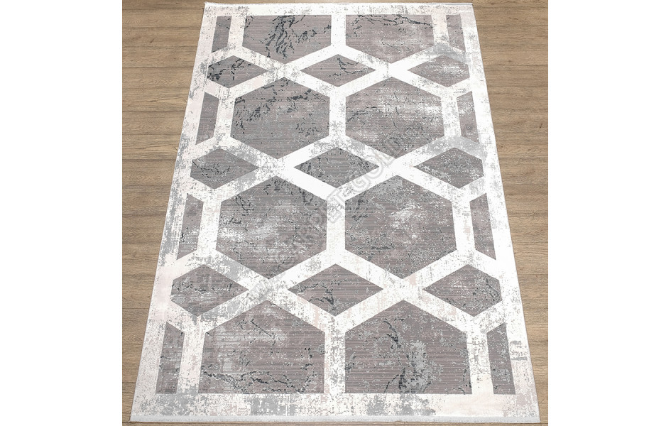 Ковер ДИЗАЙН M570B ЦВЕТ C_DGRAY / CREAM