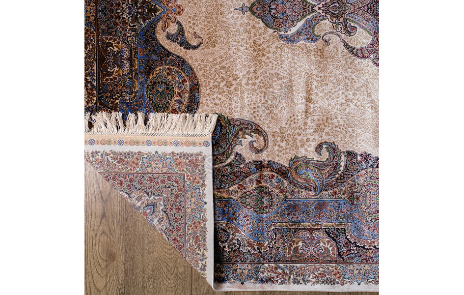 Ковер ДИЗАЙН 2018A ЦВЕТ CREAM / BLUE