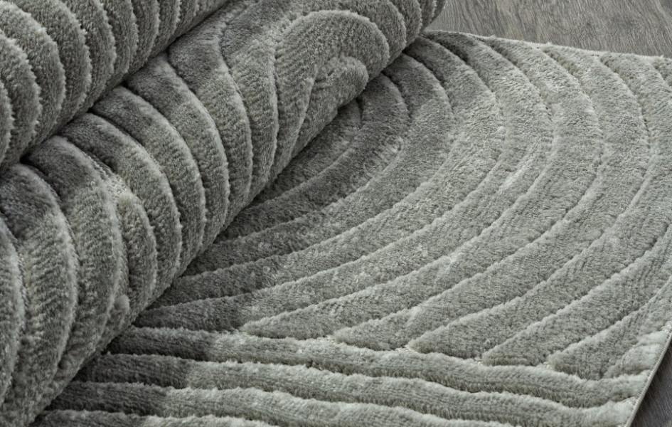 Ковер D798AG - GREY / GREY - Прямоугольник - коллекция JUNO