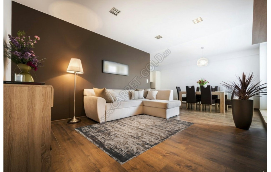 Ковер M035A - BONE / GRAY - Прямоугольник - коллекция SIESTA