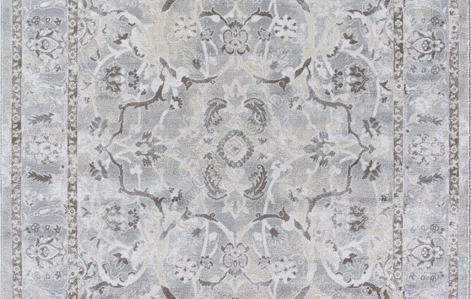Ковер MP04 - CREAM-BLUE - Прямоугольник - коллекция IRIS
