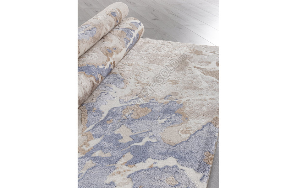 Ковер O1119 - 730 BEIGE / BLUE - Прямоугольник - коллекция SAMIRA
