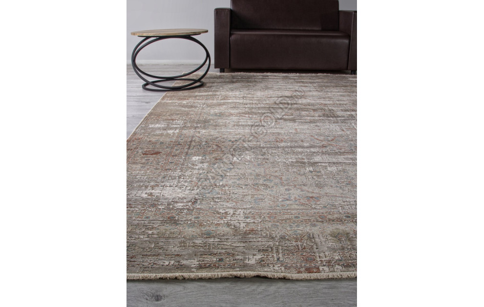 Ковер B860J2 - CREAM / L.GREY - Прямоугольник - коллекция ROYAL