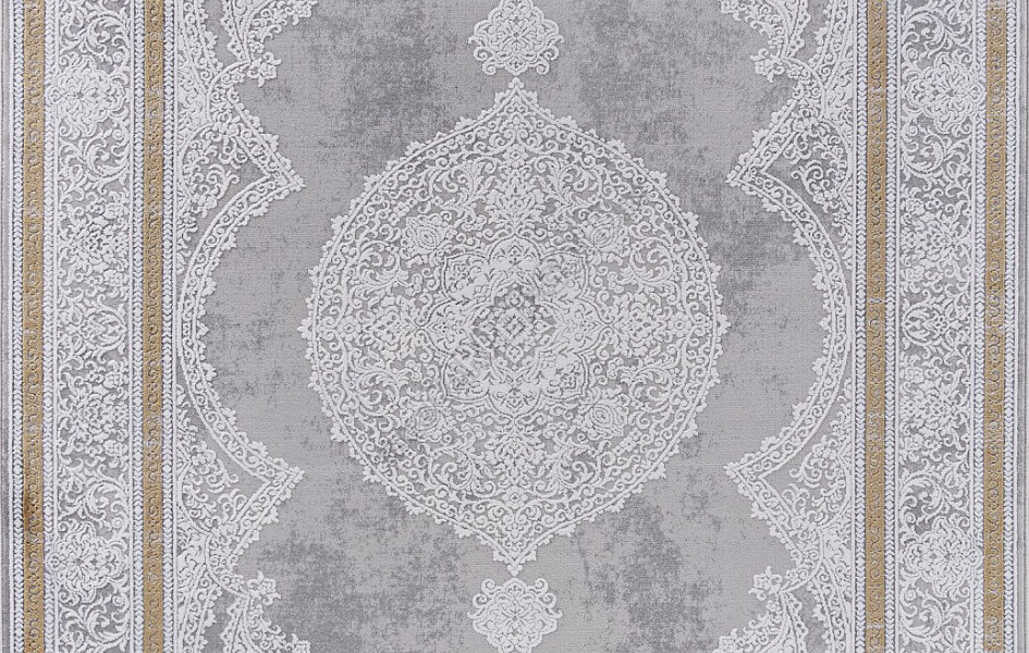 Ковер 26162A - GREY / WHITE - Прямоугольник - коллекция ANATOLIA