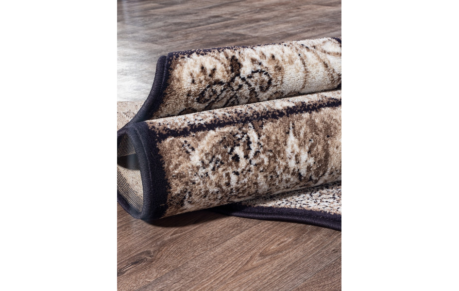 Российский ковер Valencia Delux D328 - BROWN Овал